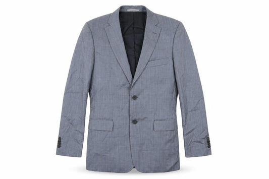 Guabello Mens Blue Wool Jacket Suit Jacket Size 48 Regular