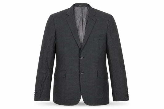 Fellini Mens Grey Polyester Jacket Suit Jacket Size 48 Regular