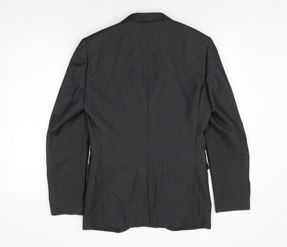 Next Mens Grey Polyester Jacket Suit Jacket Size 38 Regular