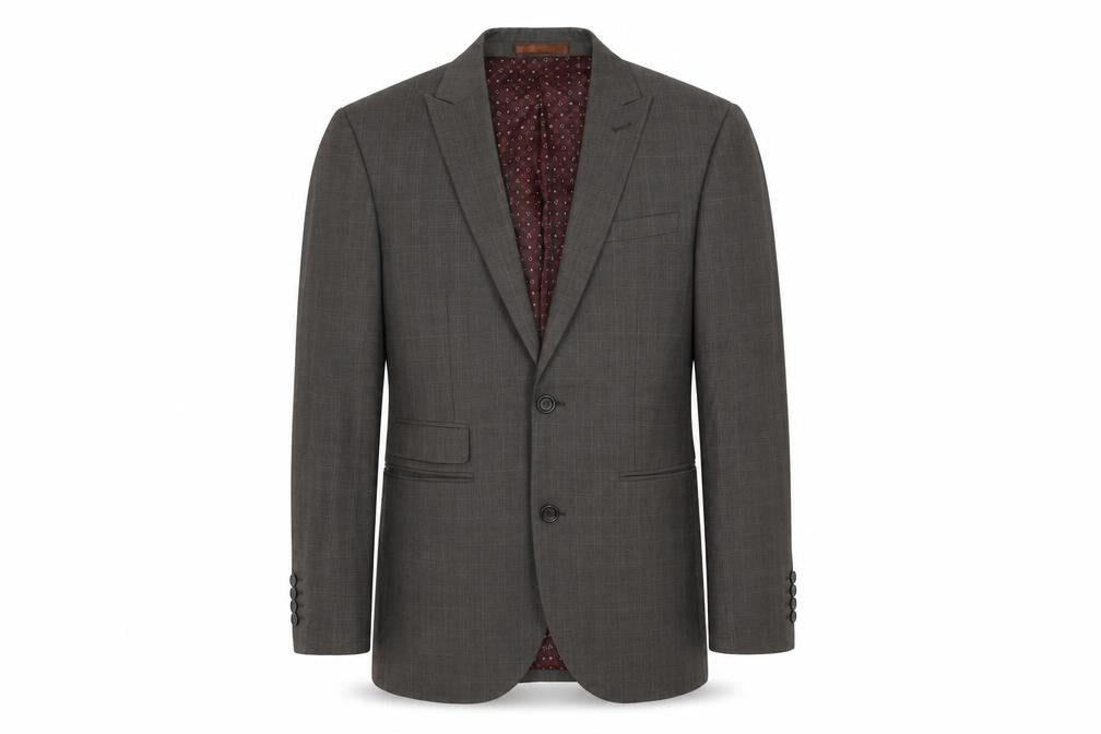 NEXT Mens Grey Polyester Jacket Suit Jacket Size 36 Regular