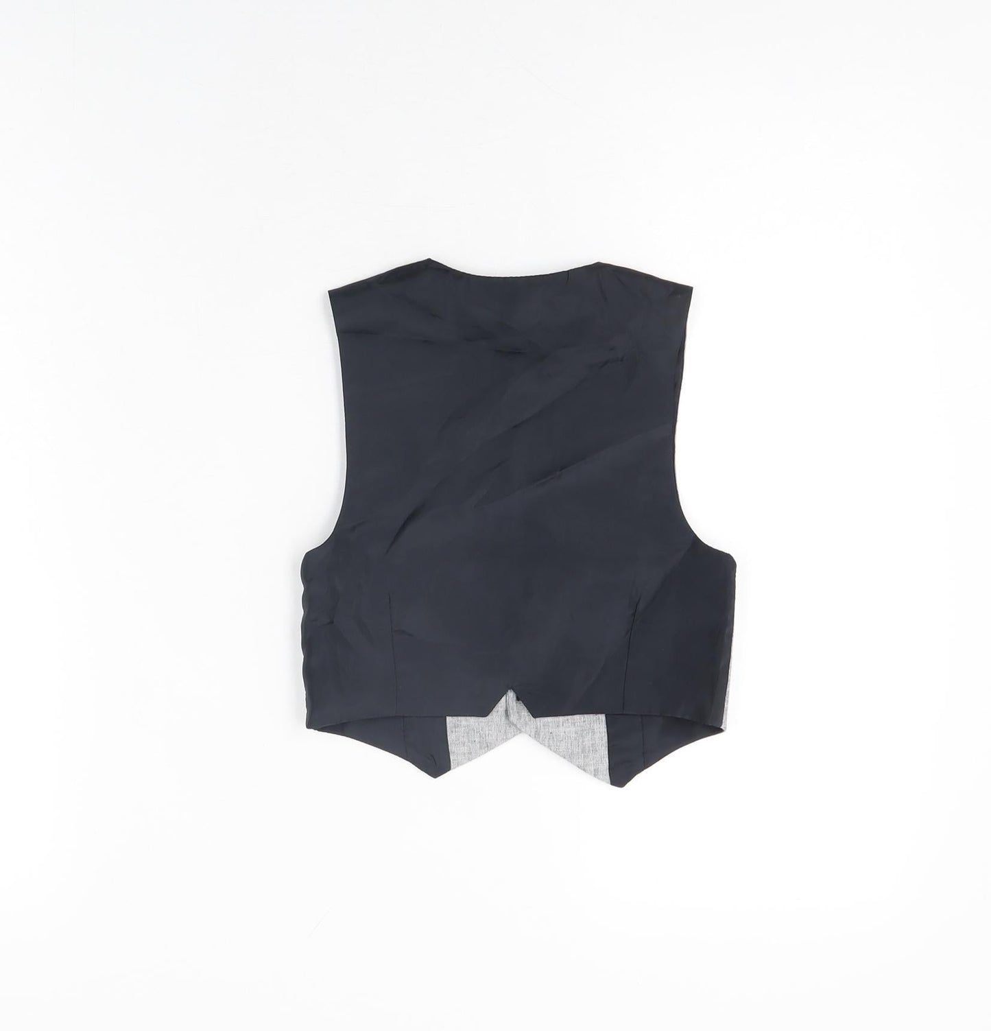 Urban Rascals Boys Grey Polyester Basic Button-Up Size 4 Years V-Neck Button - Waistcoat