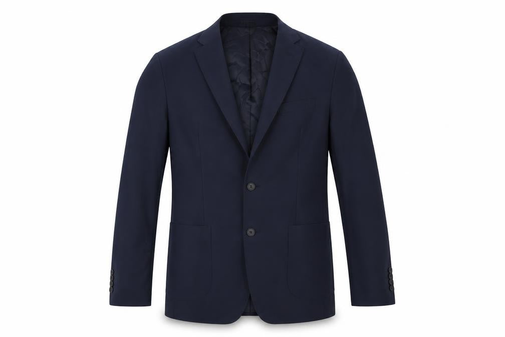Marks & Spencer Mens Blue Polyester Jacket Suit Jacket Size 42 Regular