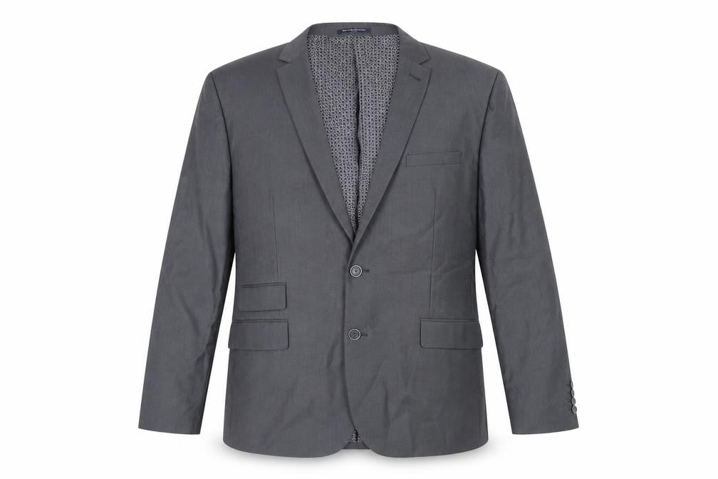 Sawyers & Hendricks Mens Grey Polyester Jacket Suit Jacket Size 48 Regular