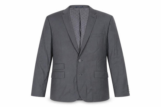 Sawyers & Hendricks Mens Grey Polyester Jacket Suit Jacket Size 48 Regular