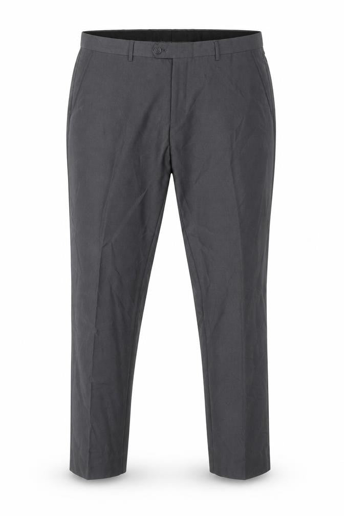 Sawyers & Hendricks Mens Grey Polyester Trousers Size 42 in L30 in Regular Zip