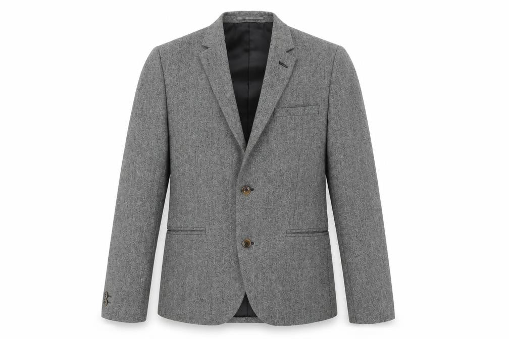 H&M Mens Grey Wool Jacket Suit Jacket Size 36 Regular