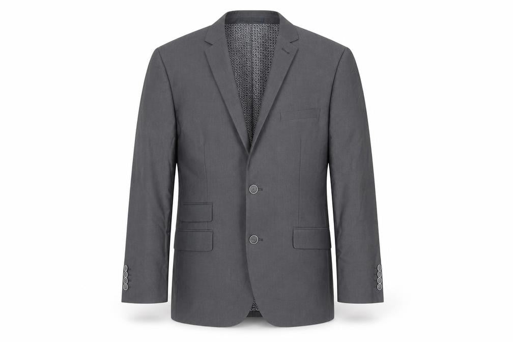 Sawyers & Hendricks Mens Grey Polyester Jacket Suit Jacket Size 40 Regular