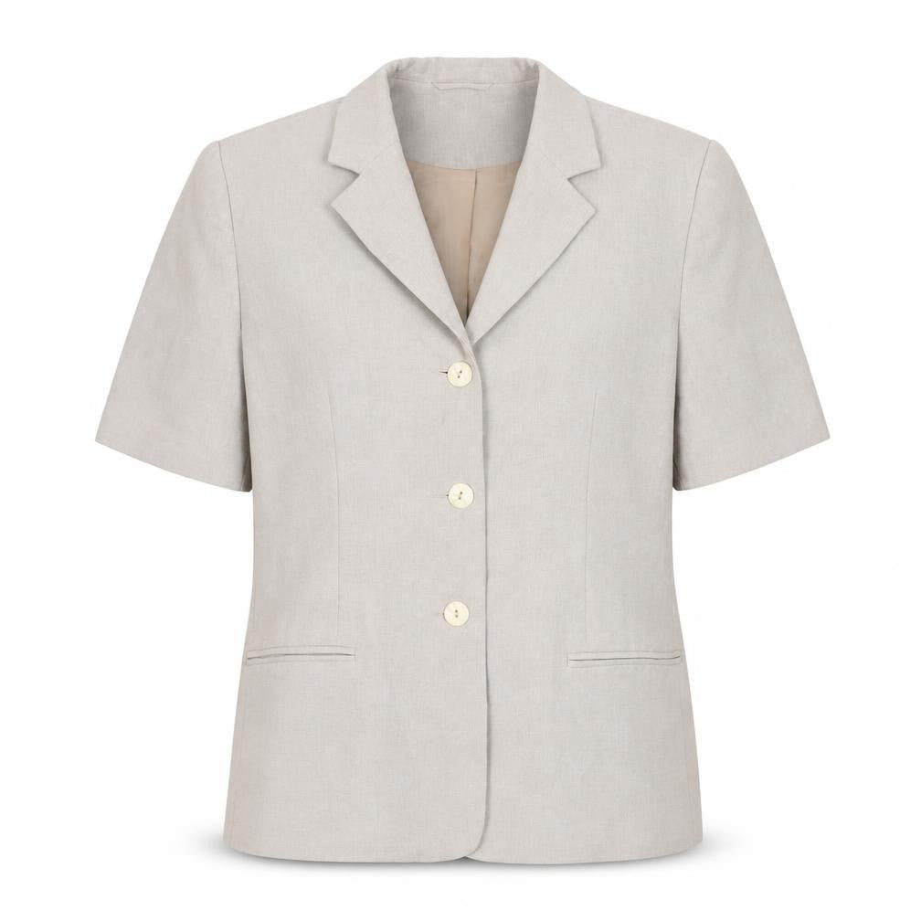 Bonmarché Womens Beige Polyester Basic Button-Up Size 12 Collared