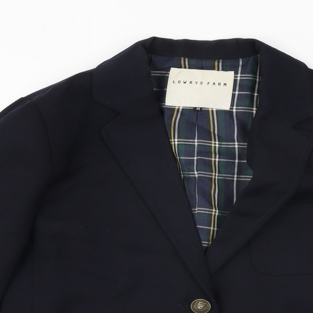 Lowrys Farm Boys Blue Jacket Blazer Size M Button