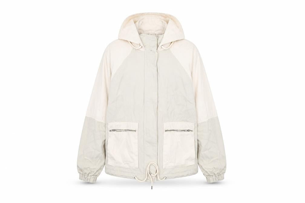 Topshop Womens Beige Jacket Size M Zip