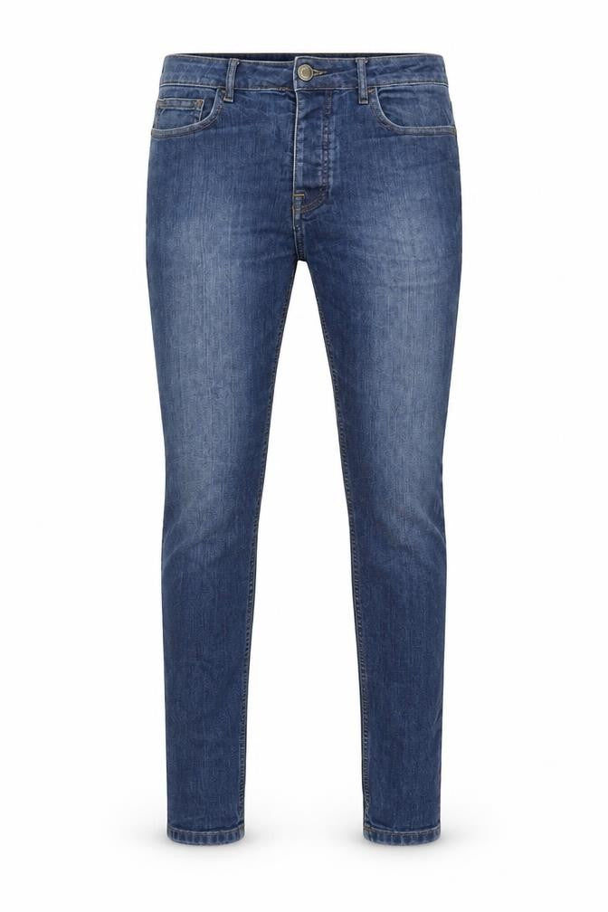 Denim & Co. Mens Blue Cotton Skinny Jeans Size 34 in L34 in Regular Zip