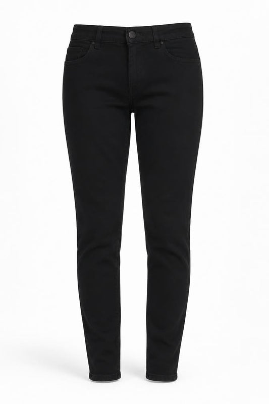 Uniqlo Womens Black Cotton Skinny Jeans Size 28 in L31 in Regular Zip