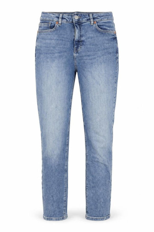 F&F Womens Blue Cotton Skinny Jeans Size 12 L30 in Regular Zip