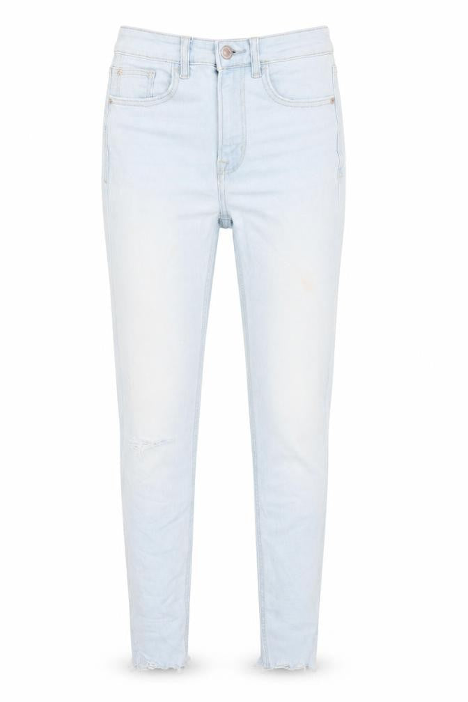 Stradivarius Womens Blue Cotton Skinny Jeans Size 6 L28 in Regular Zip