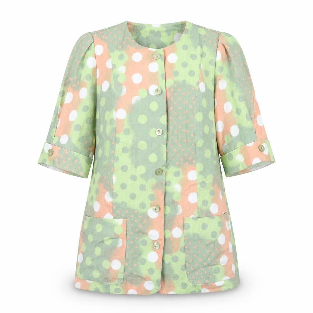 Baruch Womens Multicoloured Geometric Jacket Size 14 Button