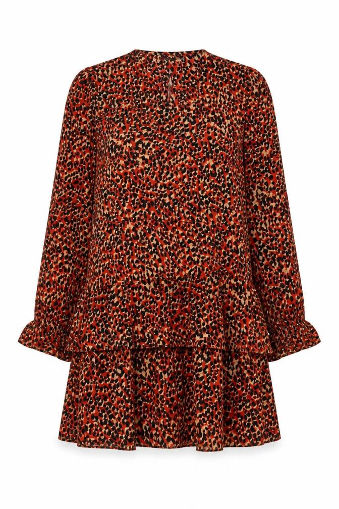 IVIVI Womens Red Polyester A-Line Size L V-Neck Zip