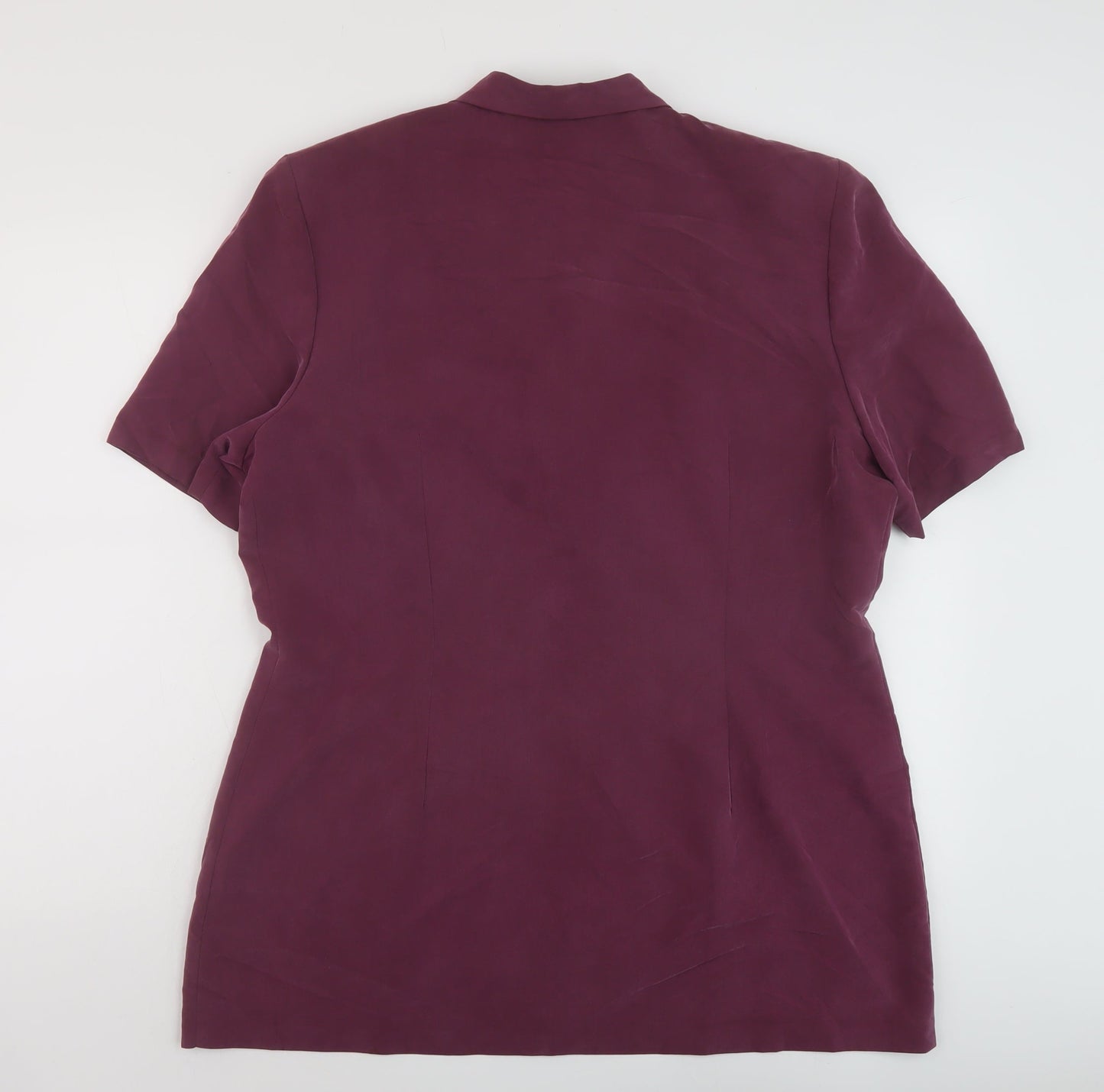 Fashion Extra Womens Purple Modal Basic Blouse Size 18 V-Neck