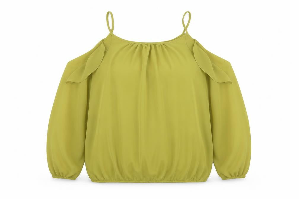 Star Womens Green Polyester Basic Blouse Size 20 Round Neck