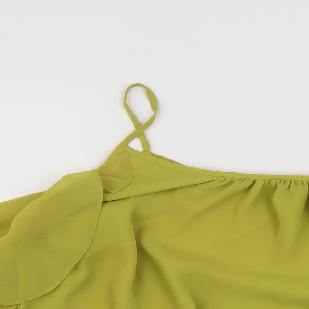 Star Womens Green Polyester Basic Blouse Size 20 Round Neck