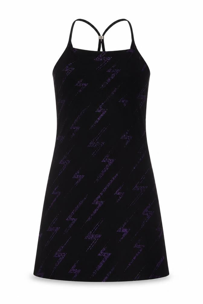 Feeling Womens Black Geometric Polyester Mini Size M Square Neck Pullover