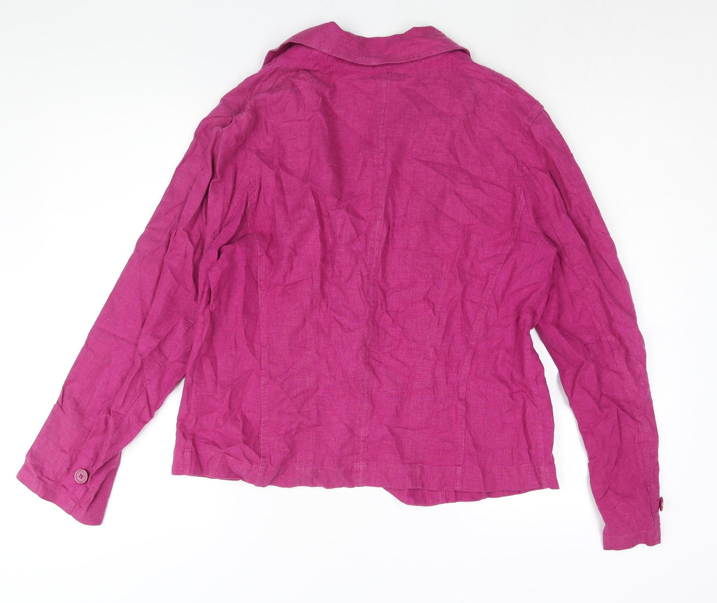 NEXT Womens Purple Jacket Blazer Size 14 Button