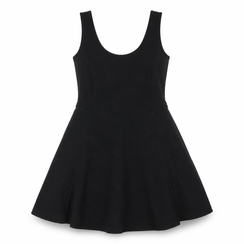 Divided by H&M Womens Black Polyester A-Line Size 16 Scoop Neck Pullover