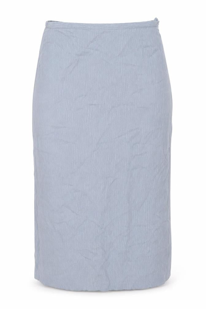 St Michael Womens Blue Polyester Straight & Pencil Skirt Size 10 Zip