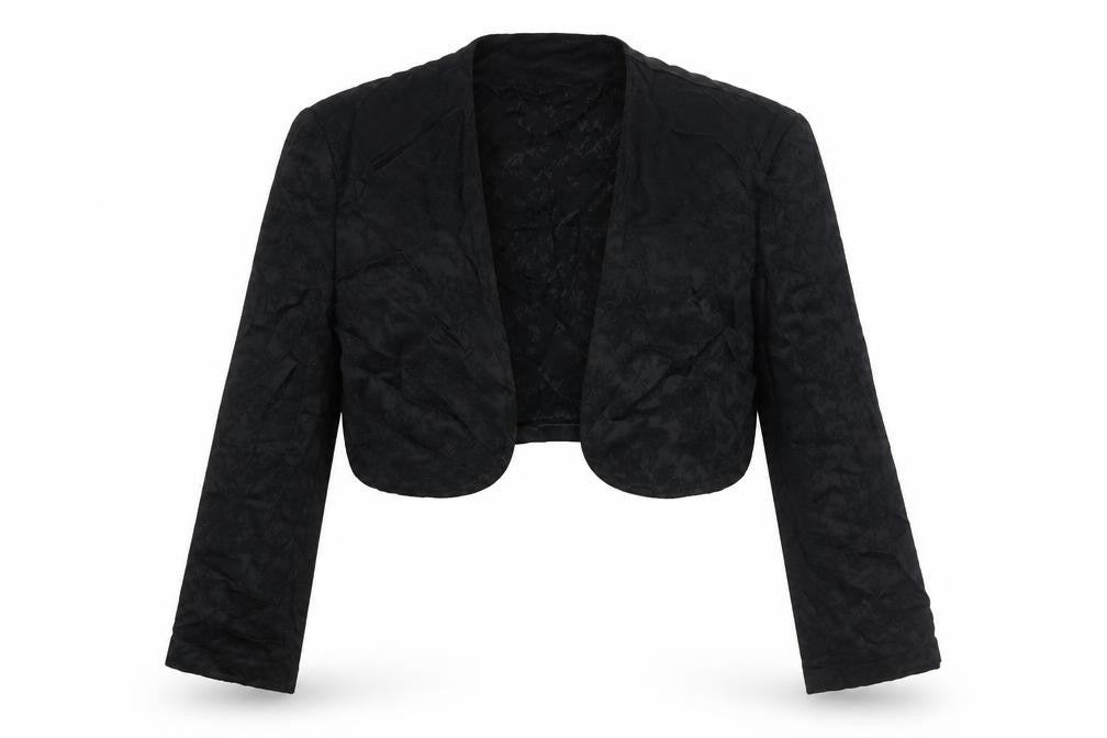 Fransa Womens Black Floral Jacket Size XL