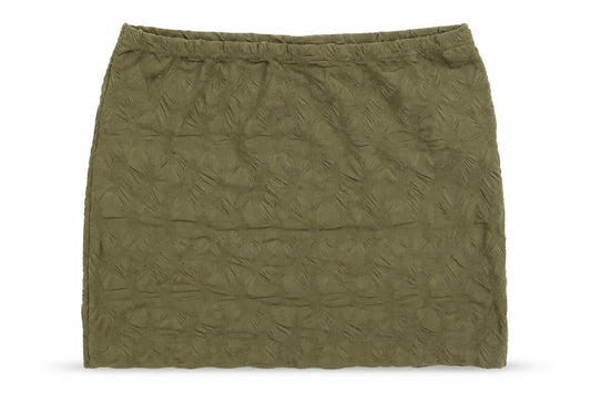 H&M Womens Green Polyester Mini Skirt Size M - Textured