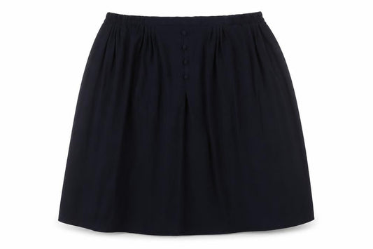 Bonmarché Womens Blue Polyester Pleated Skirt Size 18 - Button Detail