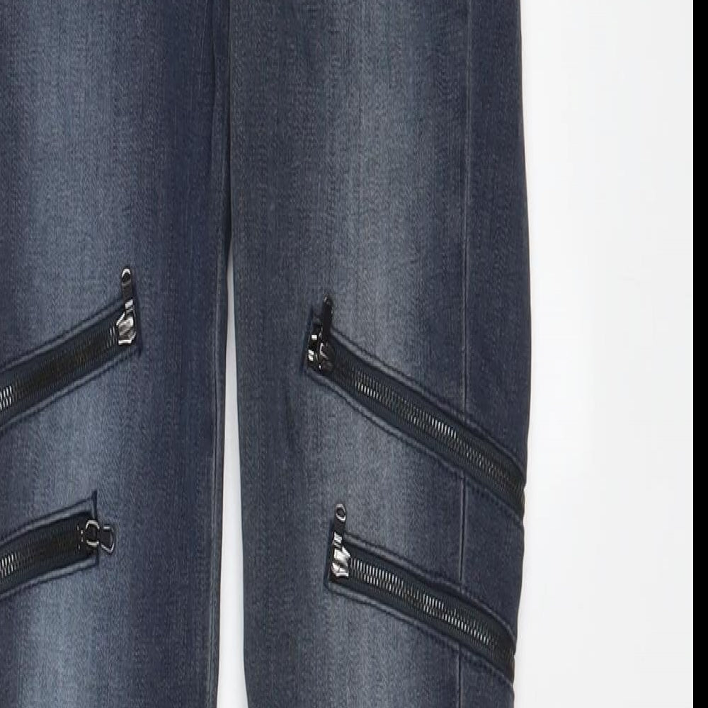 J Brand Womens Grey Cotton Skinny Jeans Size 24 in L28 in Regular Zip - Zip Pockets