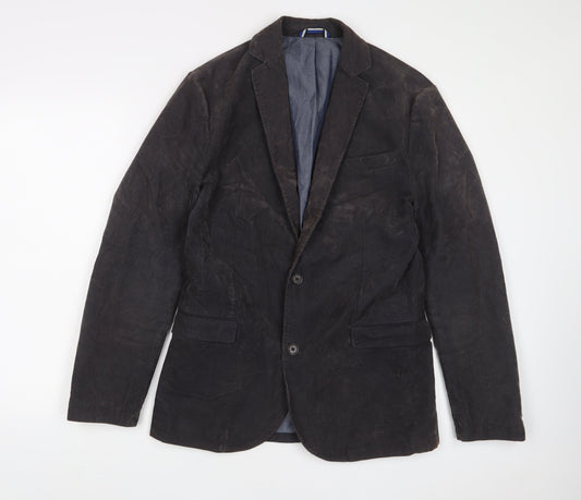 celio* Mens Brown Cotton Jacket Suit Jacket Size 36 Regular