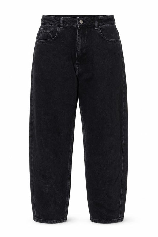 Reclaimed Vintage Womens Black Cotton Mom Jeans Size 34 in L25 in Regular Zip