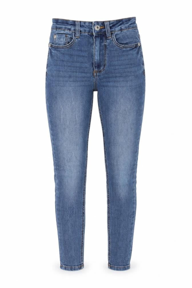 New Look Womens Blue Cotton Skinny Jeans Size 6 L26 in Regular Zip