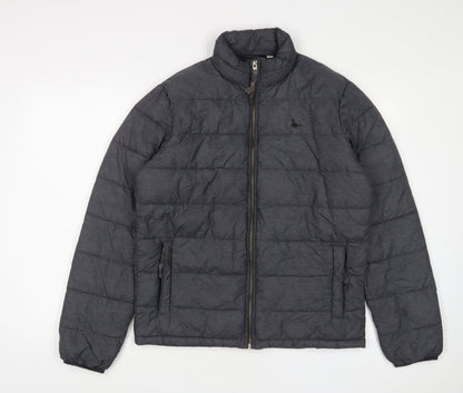 Jack Wills Mens Green Puffer Jacket Jacket Size S Zip - Zip Pockets