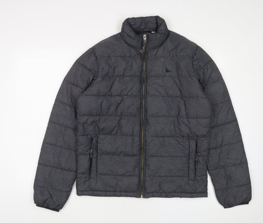 Jack Wills Mens Green Puffer Jacket Jacket Size S Zip - Zip Pockets