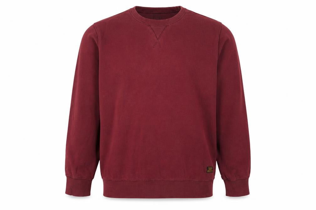 H&M Mens Red Cotton Pullover Sweatshirt Size L