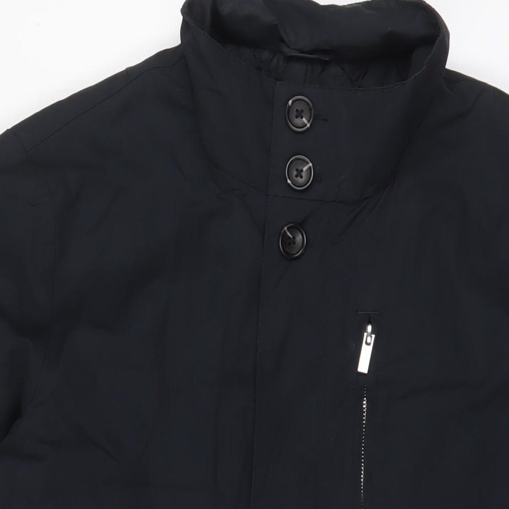 Dressmann Mens Black Jacket Size L Zip