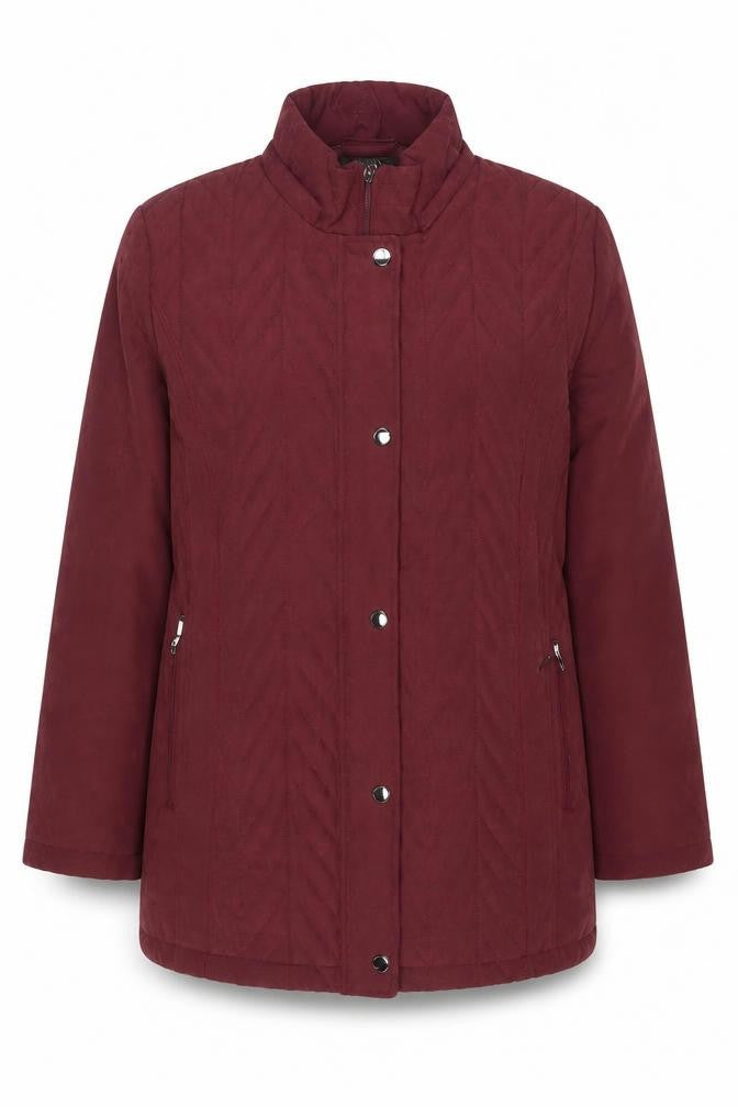 Anna Rose Womens Purple Jacket Size L Zip - Zip Pockets