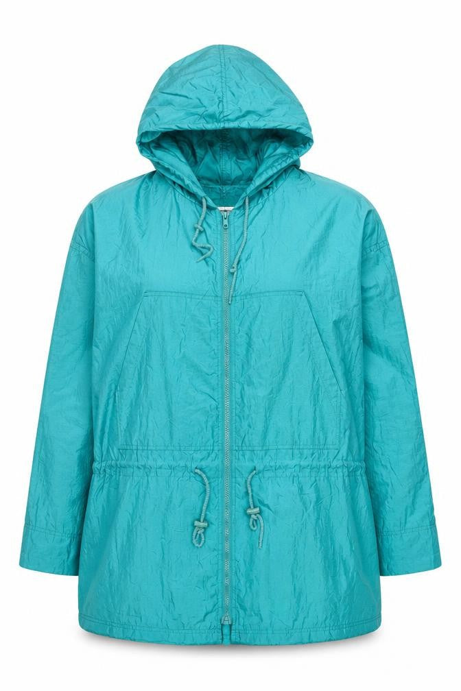 Totes Womens Blue Jacket Size L Zip - Pockets