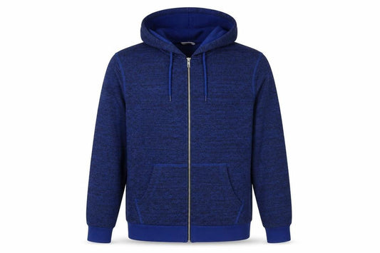 C&A Mens Blue Cotton Full Zip Hoodie Size L