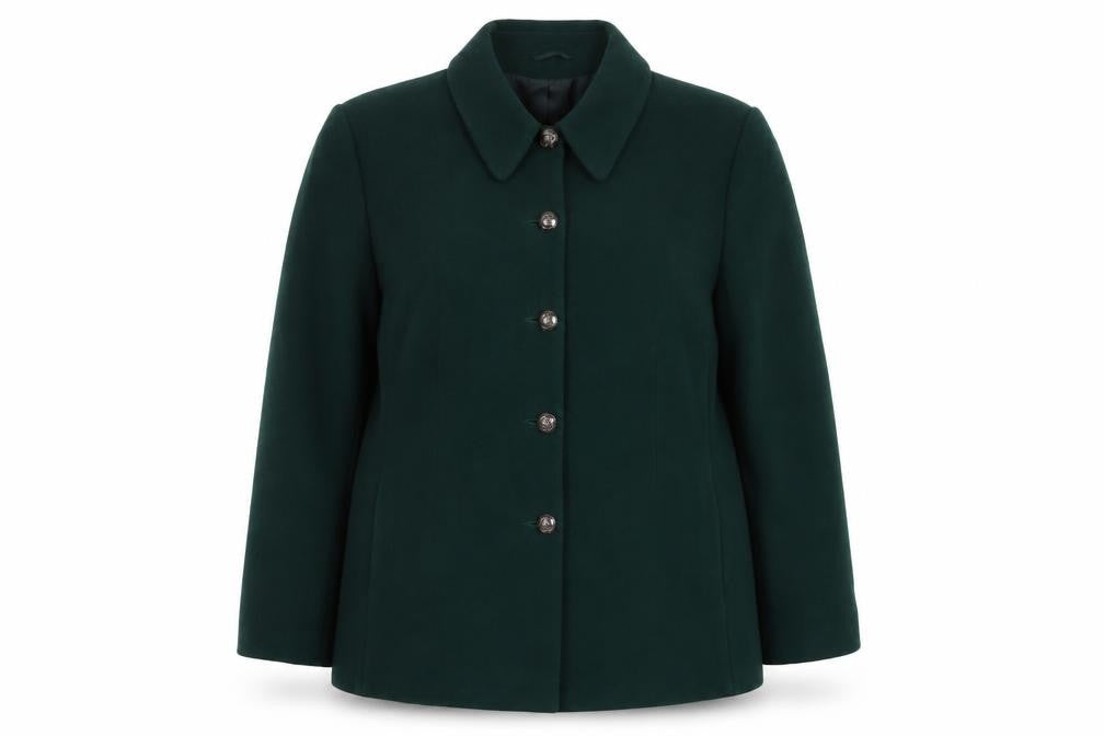 C&A Womens Green Jacket Size 18 Button