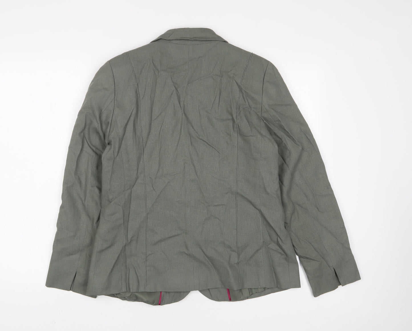 Bonmarché Womens Green Jacket Blazer Size 14 Button