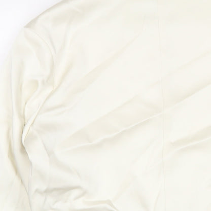 Marks & Spencer Womens Ivory Jacket Size 12 Snap