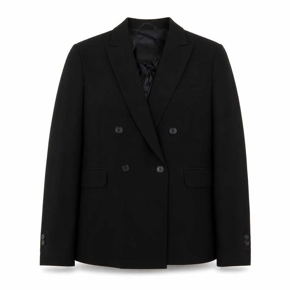 Costume National Womens Black Jacket Blazer Size 16 Button