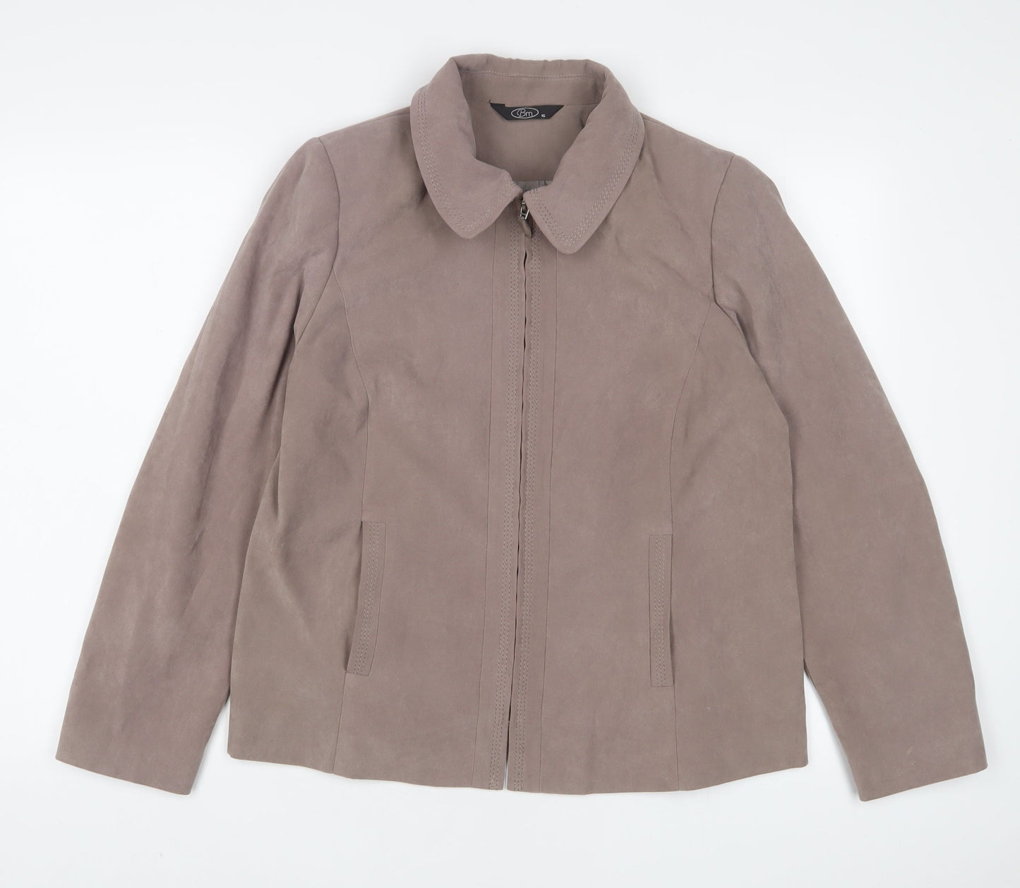Bonmarché Womens Brown Jacket Size 16 Zip