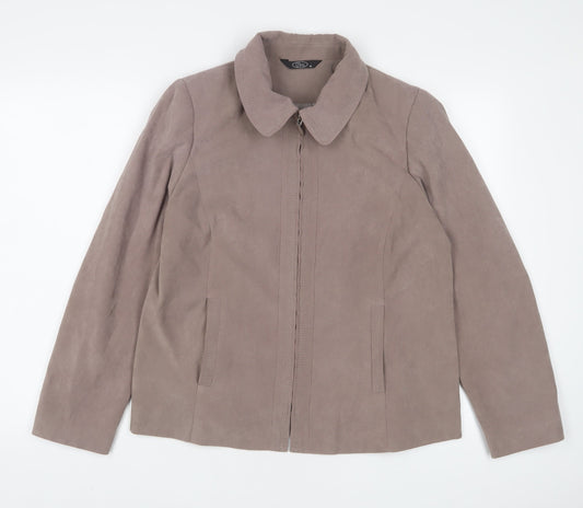Bonmarché Womens Brown Jacket Size 16 Zip