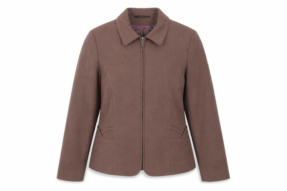 Bonmarché Womens Brown Jacket Size 16 Zip
