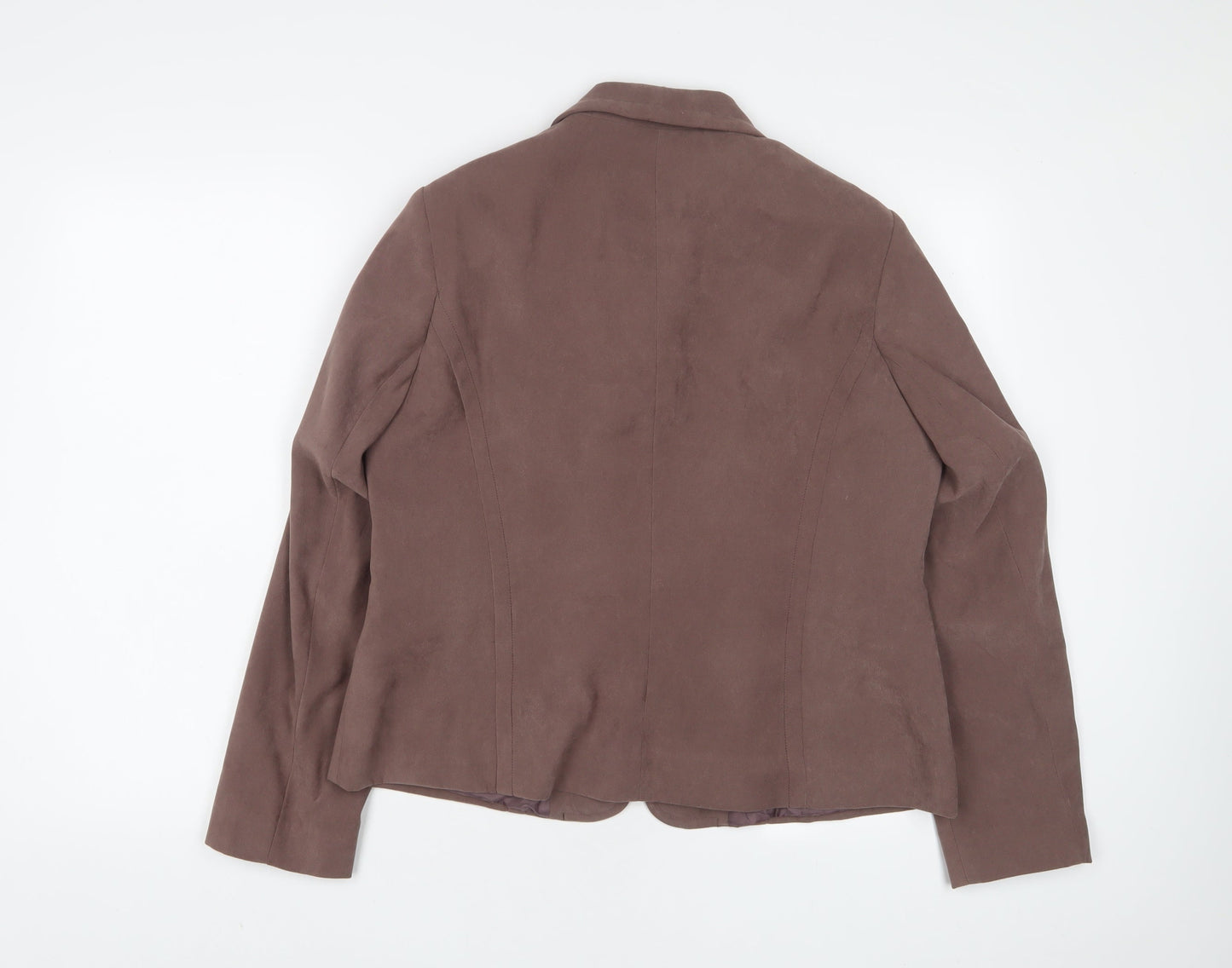 Bonmarché Womens Brown Jacket Size 16 Zip