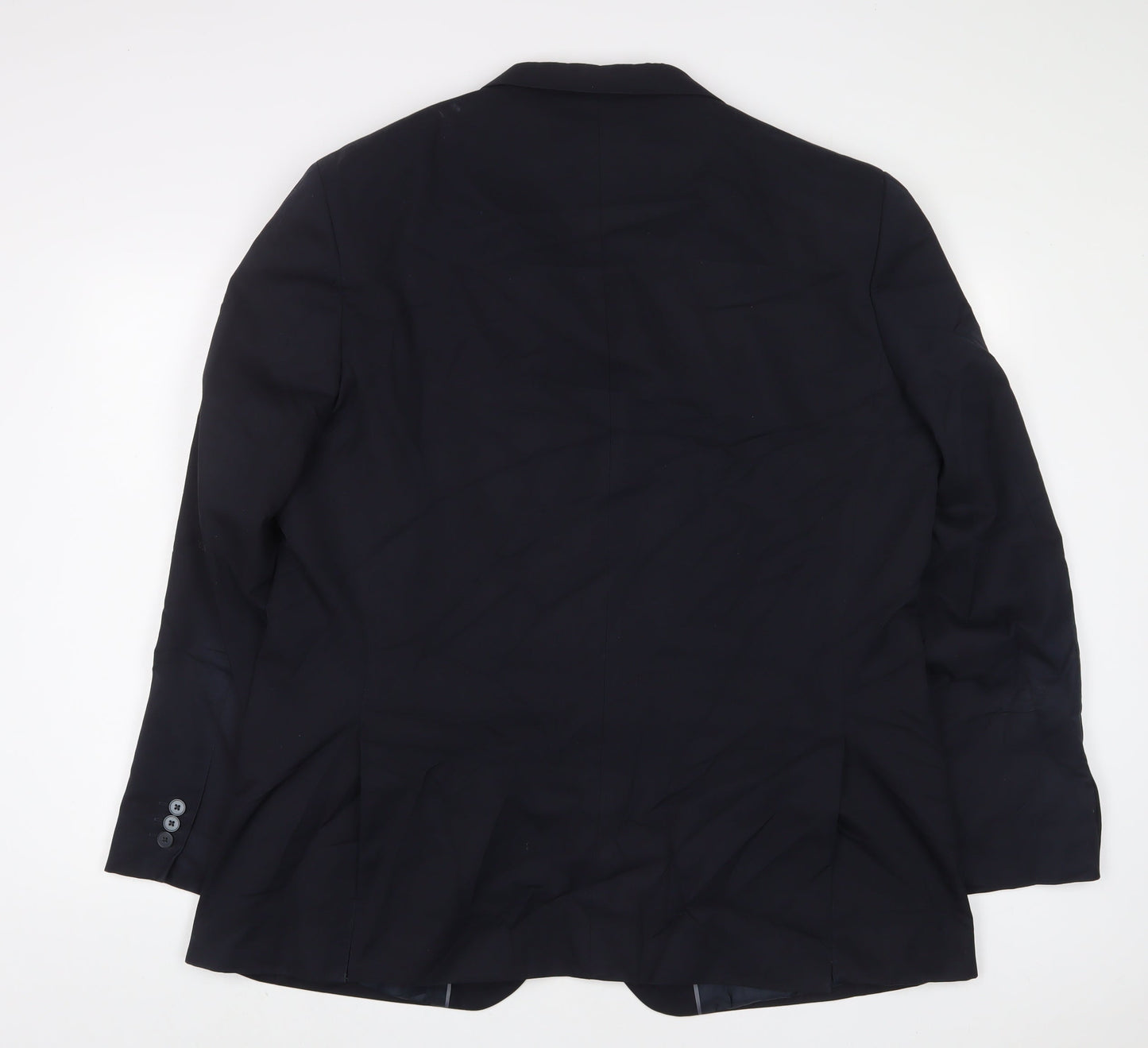 Marks and Spencer Mens Blue Polyester Jacket Suit Jacket Size 46 Regular